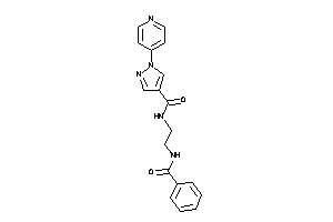 Image of N-(2-benzamidoethyl)-1-(4-pyridyl)pyrazole-4-carboxamide