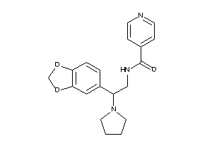 N-[2-(1,3-benzodioxol-5-yl)-2-pyrrolidino-ethyl]isonicotinamide