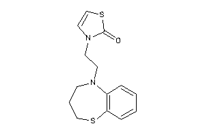 3-[2-(3,4-dihydro-2H-1,5-benzothiazepin-5-yl)ethyl]-4-thiazolin-2-one