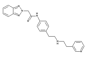 2-(benzotriazol-2-yl)-N-[4-[2-[2-(3-pyridyl)ethylamino]ethyl]phenyl]acetamide