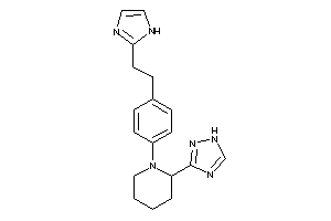 1-[4-[2-(1H-imidazol-2-yl)ethyl]phenyl]-2-(1H-1,2,4-triazol-3-yl)piperidine