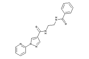 Image of N-(2-benzamidoethyl)-1-(2-pyridyl)pyrazole-4-carboxamide