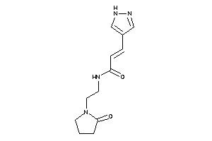 N-[2-(2-ketopyrrolidino)ethyl]-3-(1H-pyrazol-4-yl)acrylamide