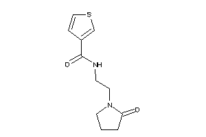 N-[2-(2-ketopyrrolidino)ethyl]thiophene-3-carboxamide