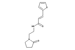 N-[2-(2-ketopyrrolidino)ethyl]-3-(2-thienyl)acrylamide