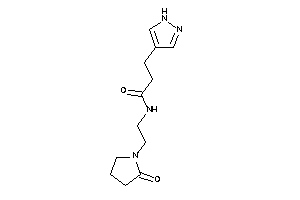 N-[2-(2-ketopyrrolidino)ethyl]-3-(1H-pyrazol-4-yl)propionamide