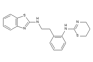 1,3-benzothiazol-2-yl-[2-[2-(5,6-dihydro-4H-1,3-thiazin-2-ylamino)phenyl]ethyl]amine