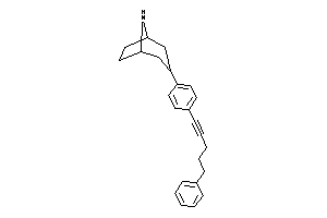 3-[4-(5-phenylpent-1-ynyl)phenyl]-8-azabicyclo[3.2.1]octane