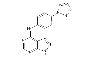 1H-pyrazolo[3,4-d]pyrimidin-4-yl-(4-pyrazol-1-ylphenyl)amine