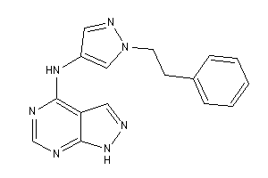 (1-phenethylpyrazol-4-yl)-(1H-pyrazolo[3,4-d]pyrimidin-4-yl)amine