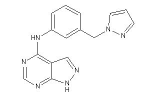 1H-pyrazolo[3,4-d]pyrimidin-4-yl-[3-(pyrazol-1-ylmethyl)phenyl]amine