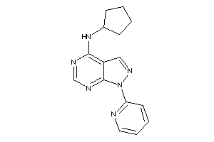 Cyclopentyl-[1-(2-pyridyl)pyrazolo[3,4-d]pyrimidin-4-yl]amine