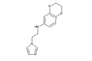 2,3-dihydro-1,4-benzodioxin-6-yl(2-imidazol-1-ylethyl)amine