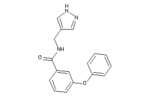 3-phenoxy-N-(1H-pyrazol-4-ylmethyl)benzamide