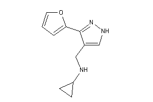 Cyclopropyl-[[3-(2-furyl)-1H-pyrazol-4-yl]methyl]amine