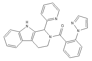 (2-pyrazol-1-ylphenyl)-[1-(2-pyridyl)-1,3,4,9-tetrahydro-$b-carbolin-2-yl]methanone