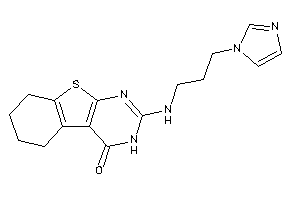 2-(3-imidazol-1-ylpropylamino)-5,6,7,8-tetrahydro-3H-benzothiopheno[2,3-d]pyrimidin-4-one