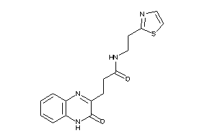 3-(3-keto-4H-quinoxalin-2-yl)-N-(2-thiazol-2-ylethyl)propionamide