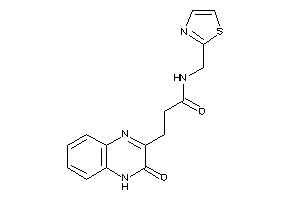 3-(3-keto-4H-quinoxalin-2-yl)-N-(thiazol-2-ylmethyl)propionamide