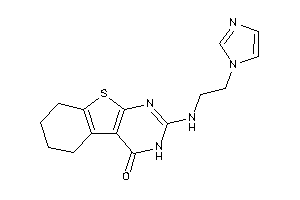 2-(2-imidazol-1-ylethylamino)-5,6,7,8-tetrahydro-3H-benzothiopheno[2,3-d]pyrimidin-4-one