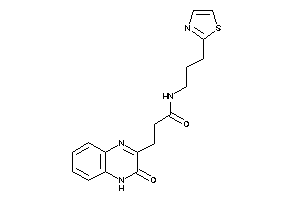 3-(3-keto-4H-quinoxalin-2-yl)-N-(3-thiazol-2-ylpropyl)propionamide