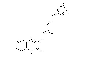 3-(3-keto-4H-quinoxalin-2-yl)-N-[2-(1H-pyrazol-4-yl)ethyl]propionamide