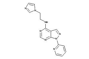 2-imidazol-1-ylethyl-[1-(2-pyridyl)pyrazolo[3,4-d]pyrimidin-4-yl]amine