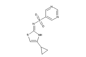 N-(4-cyclopropyl-4-thiazolin-2-ylidene)pyrimidine-5-sulfonamide