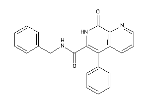 Image of N-benzyl-8-keto-5-phenyl-7H-1,7-naphthyridine-6-carboxamide