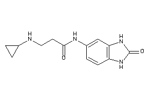 Image of 3-(cyclopropylamino)-N-(2-keto-1,3-dihydrobenzimidazol-5-yl)propionamide