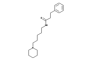 3-phenyl-N-(5-piperidinopentyl)propionamide