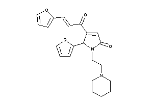 5-(2-furyl)-4-[3-(2-furyl)acryloyl]-1-(2-piperidinoethyl)-3-pyrrolin-2-one