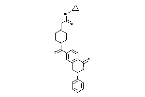 N-cyclopropyl-2-[4-(1-keto-3-phenyl-isochroman-6-carbonyl)piperazino]acetamide