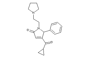 4-(cyclopropanecarbonyl)-5-phenyl-1-(2-pyrrolidinoethyl)-3-pyrrolin-2-one