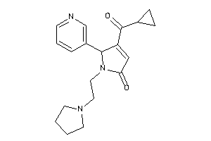 4-(cyclopropanecarbonyl)-5-(3-pyridyl)-1-(2-pyrrolidinoethyl)-3-pyrrolin-2-one