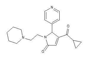 4-(cyclopropanecarbonyl)-1-(2-piperidinoethyl)-5-(4-pyridyl)-3-pyrrolin-2-one