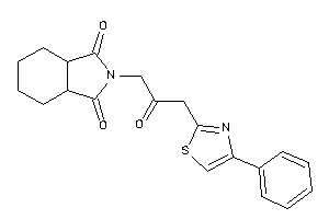 2-[2-keto-3-(4-phenylthiazol-2-yl)propyl]-3a,4,5,6,7,7a-hexahydroisoindole-1,3-quinone