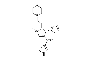 1-(2-morpholinoethyl)-4-(1H-pyrrole-3-carbonyl)-5-(2-thienyl)-3-pyrrolin-2-one