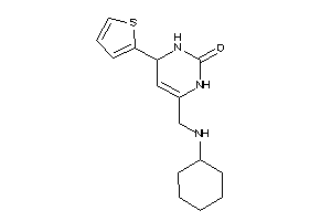 Image of 6-[(cyclohexylamino)methyl]-4-(2-thienyl)-3,4-dihydro-1H-pyrimidin-2-one