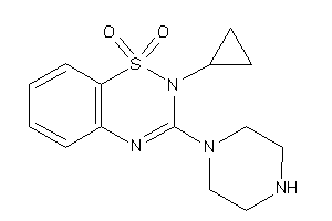 2-cyclopropyl-3-piperazino-benzo[e][1,2,4]thiadiazine 1,1-dioxide