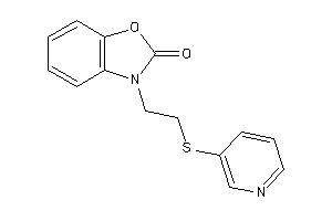 3-[2-(3-pyridylthio)ethyl]-1,3-benzoxazol-2-one