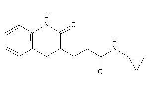 N-cyclopropyl-3-(2-keto-3,4-dihydro-1H-quinolin-3-yl)propionamide