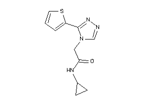 N-cyclopropyl-2-[3-(2-thienyl)-1,2,4-triazol-4-yl]acetamide