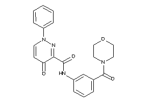 4-keto-N-[3-(morpholine-4-carbonyl)phenyl]-1-phenyl-pyridazine-3-carboxamide