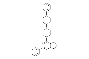 2-phenyl-4-[4-(1-phenyl-4-piperidyl)piperazino]-6,7-dihydro-5H-cyclopenta[d]pyrimidine