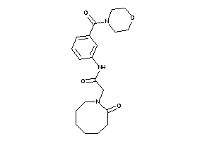2-(2-ketoazocan-1-yl)-N-[3-(morpholine-4-carbonyl)phenyl]acetamide