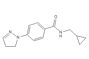 N-(cyclopropylmethyl)-4-(2-pyrazolin-1-yl)benzamide