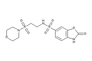 2-keto-N-(2-morpholinosulfonylethyl)-3H-1,3-benzoxazole-6-sulfonamide
