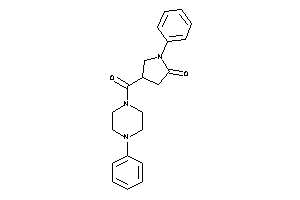 1-phenyl-4-(4-phenylpiperazine-1-carbonyl)-2-pyrrolidone