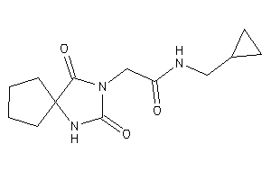 N-(cyclopropylmethyl)-2-(2,4-diketo-1,3-diazaspiro[4.4]nonan-3-yl)acetamide